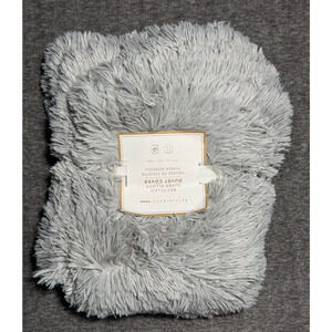 Pottery Barn Teen Recycled Super Fluffy Duvet Cover Twin 68x86 - Gray